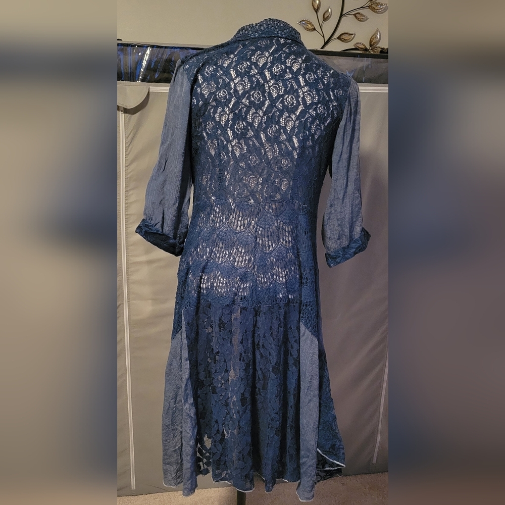 Elegant Blue Lace